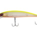 Arrow Minnow wobbler 9 cm 9 g fluo-sárga-fehér úszó
