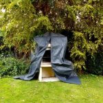 Barbecue takaró 128x80x253 cm