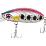 Beetle wobbler 5 cm 7-8 g rózsaszín-fehér-fekete úszó