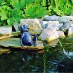 Béka (1) kb.32cm magas kerti csobogó