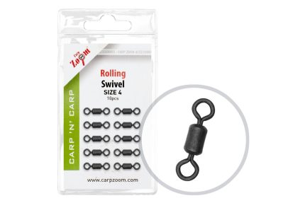 Bojlis forgó 4-es matt fekete 10 db