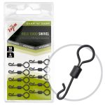 Bojlis nagy karikával ellátott gyorskapocs 4-es matt fekete