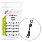 CZ Bojlis biztonságigyorskapocs 4-es matt fekete 10 db