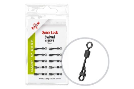 CZ Bojlis biztonságigyorskapocs 8-as matt fekete 10 db