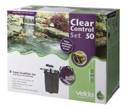 Clear Control 50 nyomás alatti szűrő szett (CC50+UV-C18W+HS6000 pumpa) 20m3 vízhez