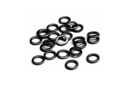 Előkegyűrű 3 mm matt fekete 25 db