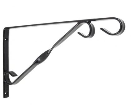 Fali virágtartó kar szürke 30 cm