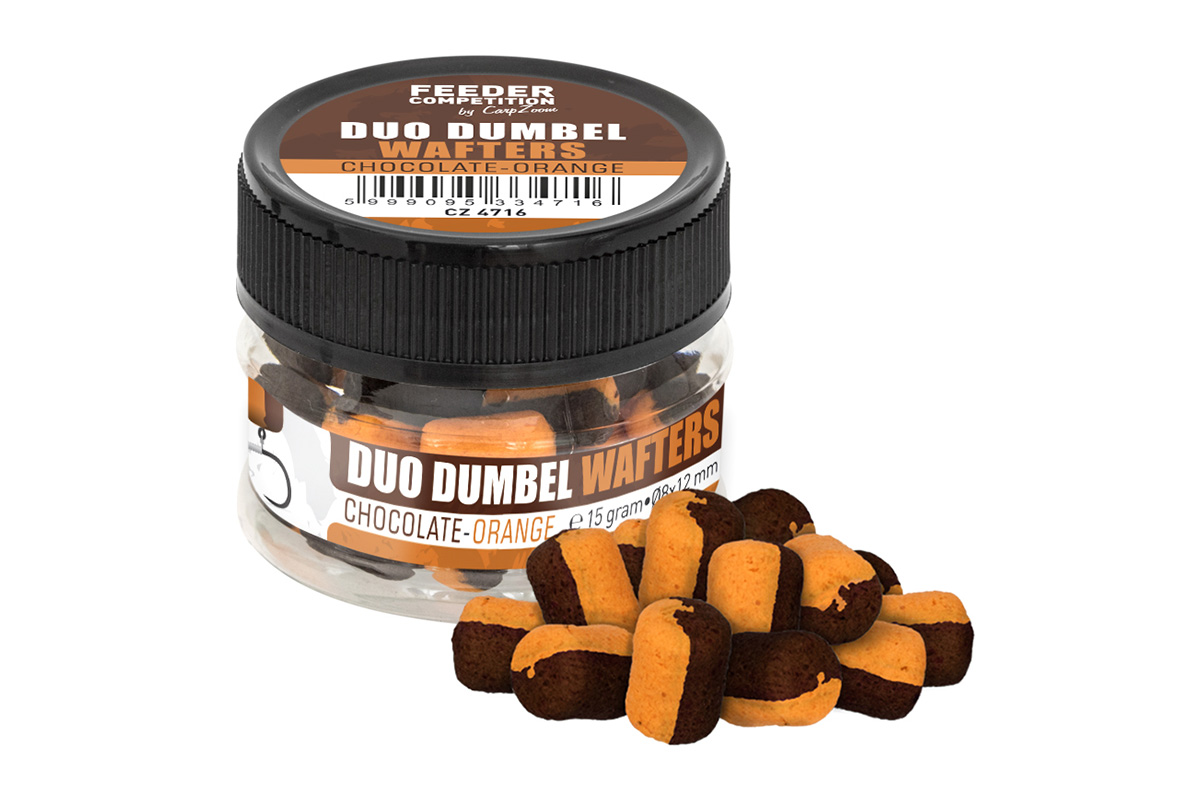 Feeder Competition Duo Dumbel Wafters horogcsali 6x8 mm csoki narancs 15 g
