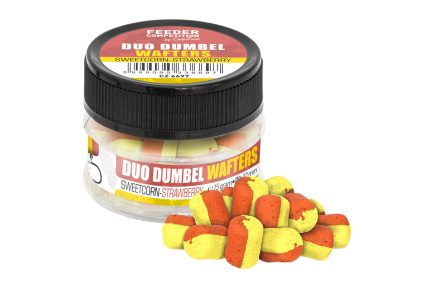 Feeder Competition Duo Dumbel Wafters horogcsali 6x8 mm édes kukorica eper 15 g