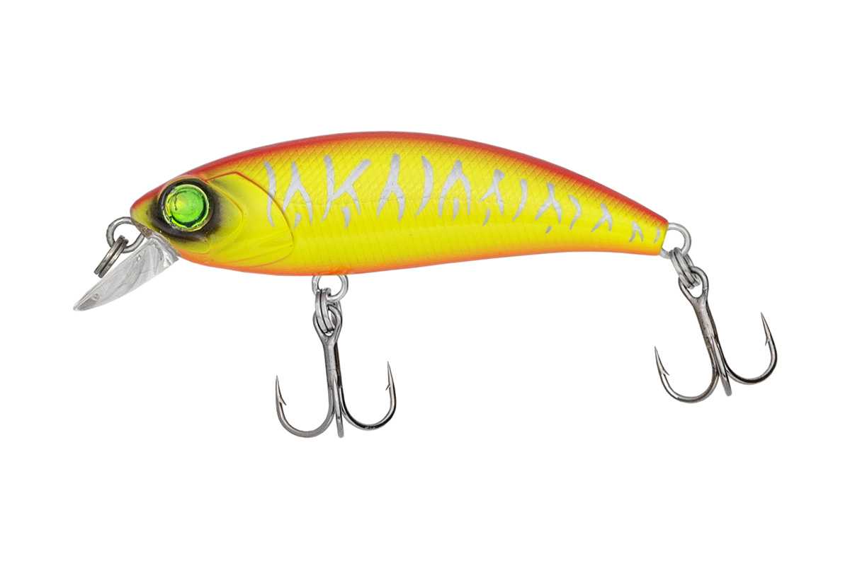 Immortal Shad wobbler 5 cm 4 g fluo sárga csíkos úszó