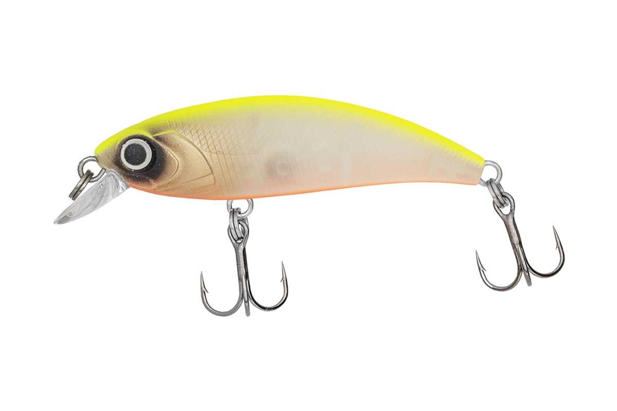 Immortal Shad wobbler 5 cm 4 g fluo sárga fehér úszó