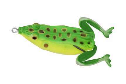 Jumping Frog békautánzat 65 cm 155 g zöld-sárga