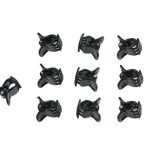 Orchidea rögzítő fekete 10db-os szett