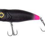 PoppZoom wobbler 55 mm 5-6 g fekete rózsaszín black úszó