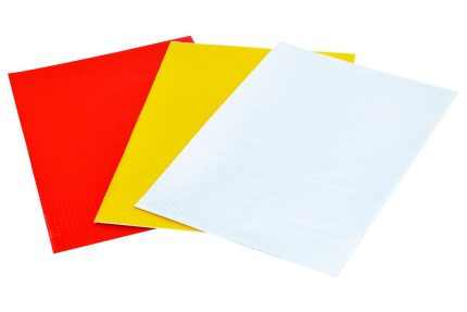 Reflektor fólia 15 x 20 cm fehér sárga piros 3 db