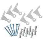 Rögzítő szett fali fém futtató rácsokhoz (4db)