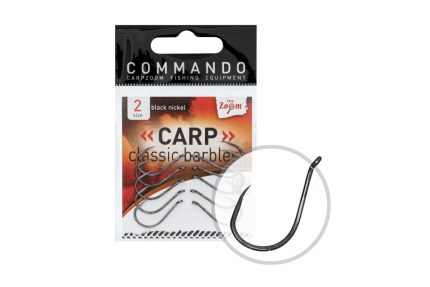 Szakáll nélküli pontyozó horog 1-es 10 db