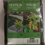 Talajtakaró fekete geotextília 160cmx10m 50g per m2 UV stab