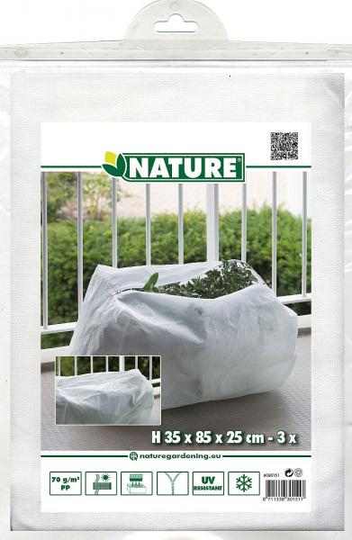 Téli takarófólia 35 x85 x 25cm   70g/m2   zipzárral