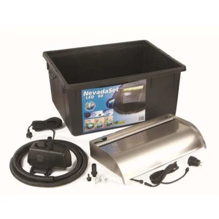 Vízeséselem Nevada LED 60 cm szett + pumpa Xtra 3900 + Quadro I + kiegészítők