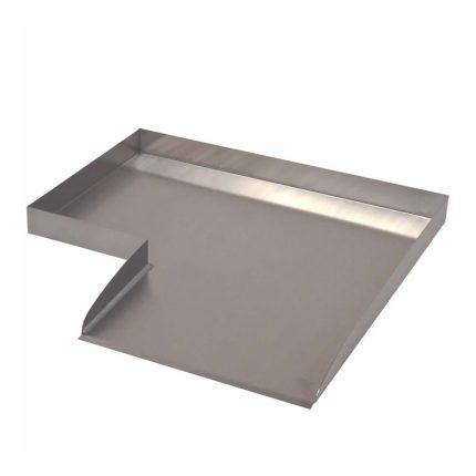 Wolga vízeséselem 90°-os jobb sarokelem acél M4*48*48 cm